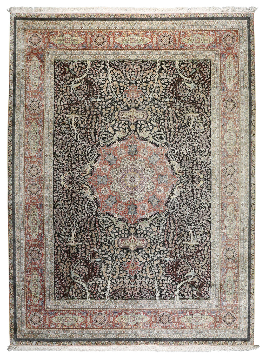 Persian Style Silk Rug 9'1''x12'2''