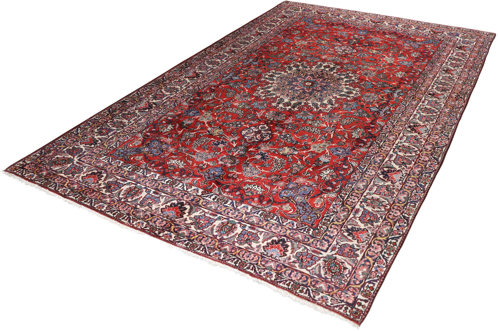 Persian Isfahan Hand-Knotted Wool Rug  8'5''x12'6''