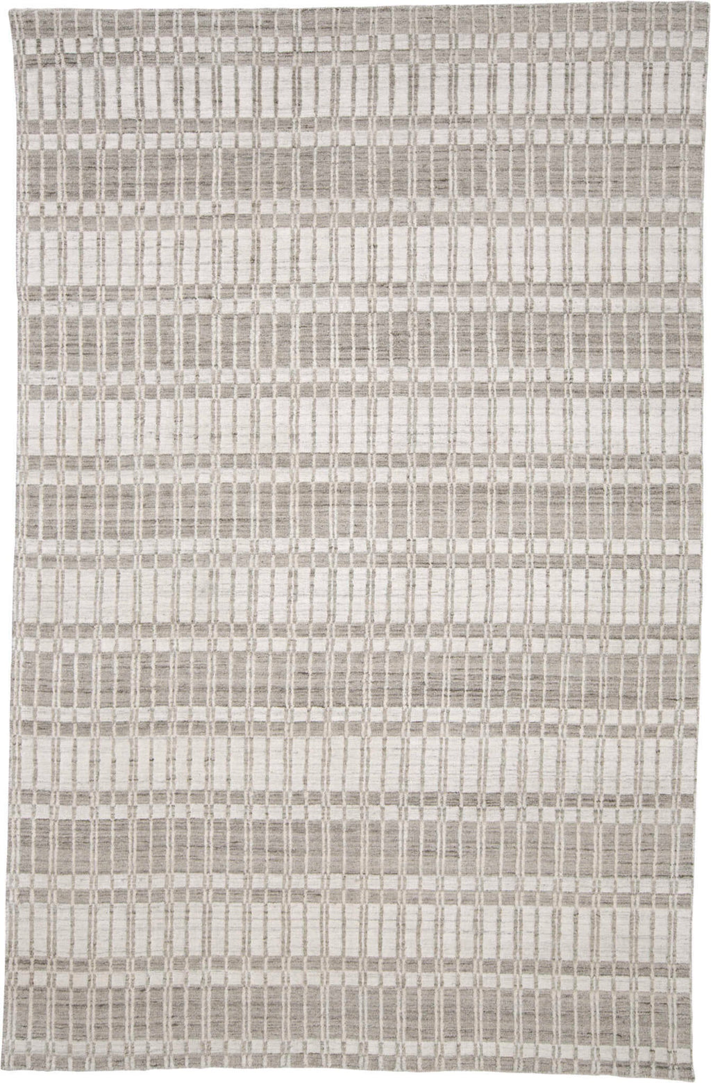 ODELL Collection Wool & Viscose Rug in Taupe