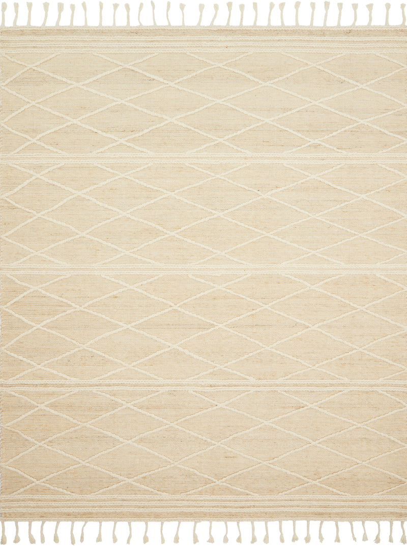CORA Collection Rug  in  IVORY / WHITE Ivory Accent Hand-Woven Viscose/Acrylic