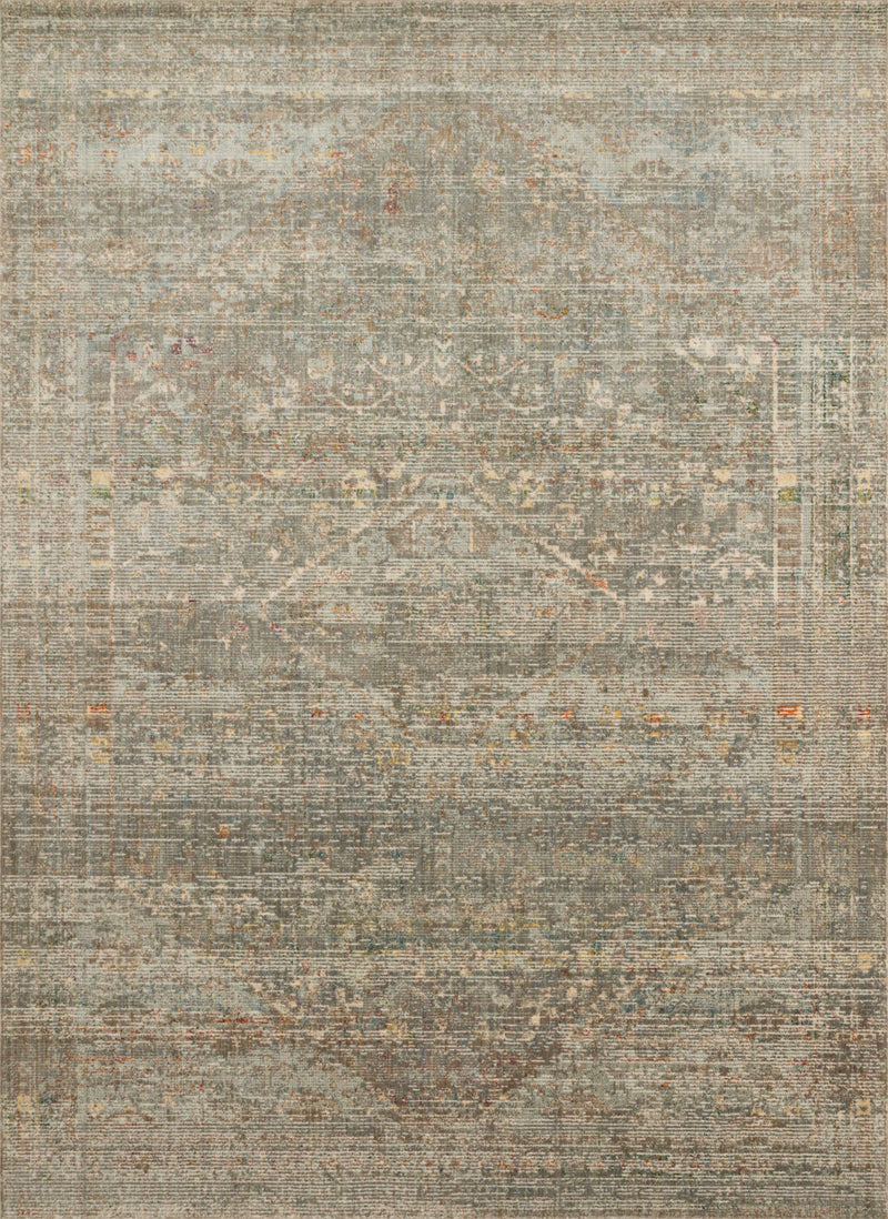Linnea Collection Rug in MOSS / IVORY
