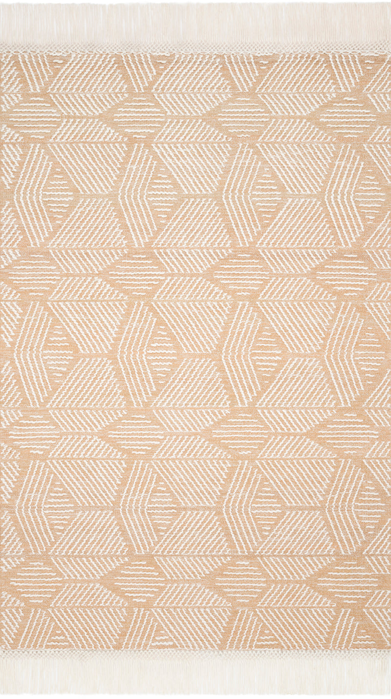 NEWTON Collection Rug  in  BLUSH / IVORY Red Accent Hand-Tufted Viscose