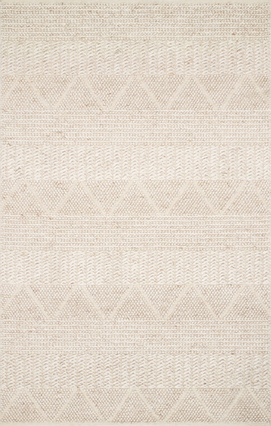 ROWAN Collection Wool Rug  in  SAND Beige Accent Hand-Tufted Wool