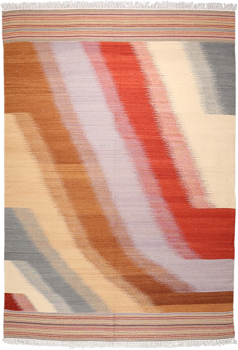 Hind Kilim Wool Rug 6'0''x8'11''