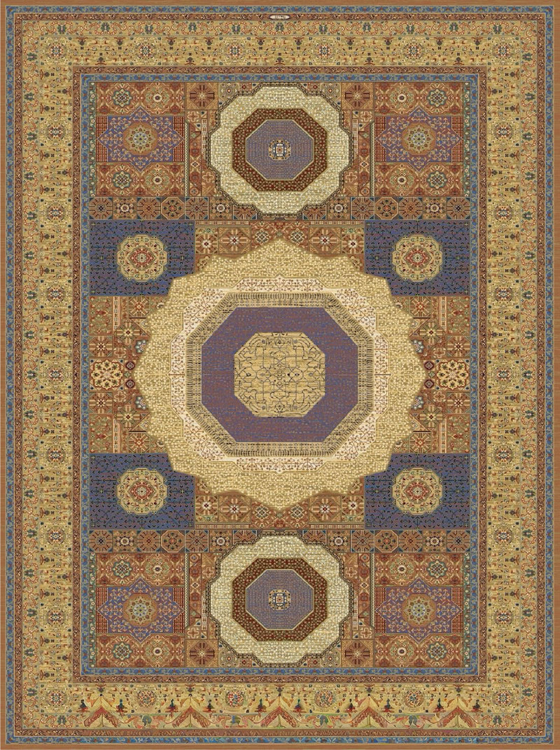 Mamluk Collection Rug in Beige Gold