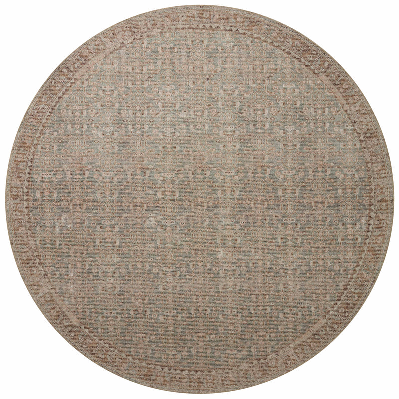 Angela Rose x Loloi Aubrey Sage / Bark 2'-0" x 5'-0" Accent Rug Green Accent Power-Loomed Polyester