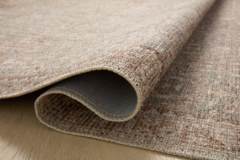 Angela Rose x Loloi Aubrey Sage / Bark 2'-0" x 5'-0" Accent Rug Green Accent Power-Loomed Polyester