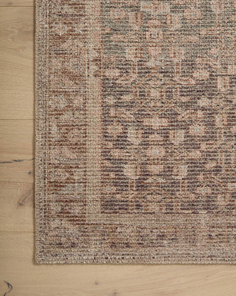 Angela Rose x Loloi Aubrey Sage / Bark 2'-0" x 5'-0" Accent Rug Green Accent Power-Loomed Polyester
