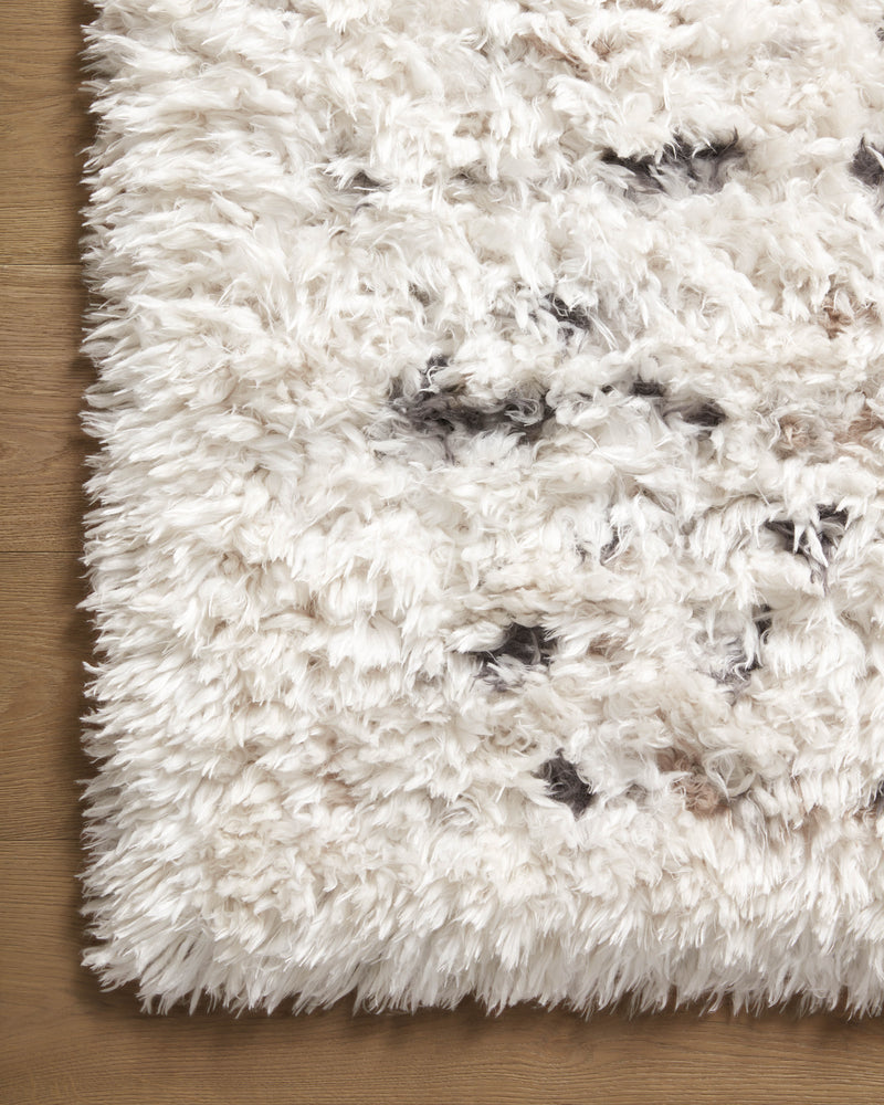 Angela Rose x Loloi Amira Ivory / Multi 2'-3" x 4'-0" Accent Rug Ivory Accent Power-Loomed Polyester