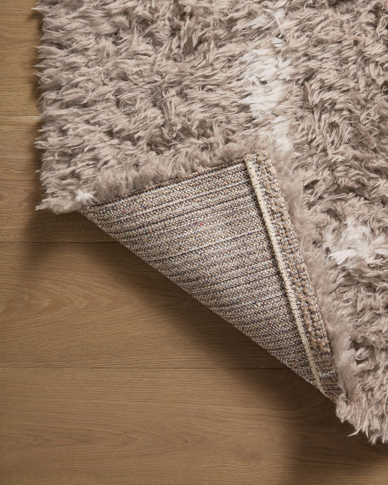 Angela Rose x Loloi Amira Khaki / Ivory 2'-3" x 4'-0" Accent Rug Beige Accent Power-Loomed Polyester