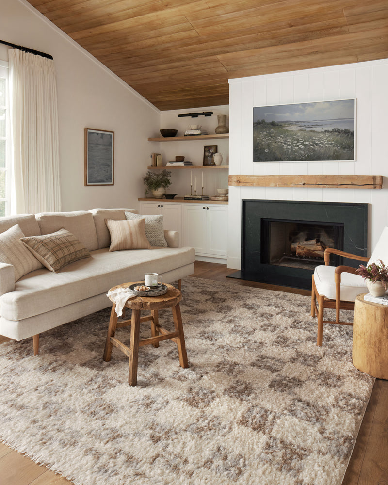 Angela Rose x Loloi Amira Ivory / Pebble 2'-3" x 4'-0" Accent Rug Ivory Accent Power-Loomed Polyester