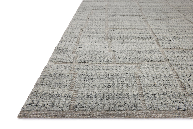 Loloi Asha Sky 18" x 18" Sample Rug Blue sample Hand-Loomed Wool/Cotton