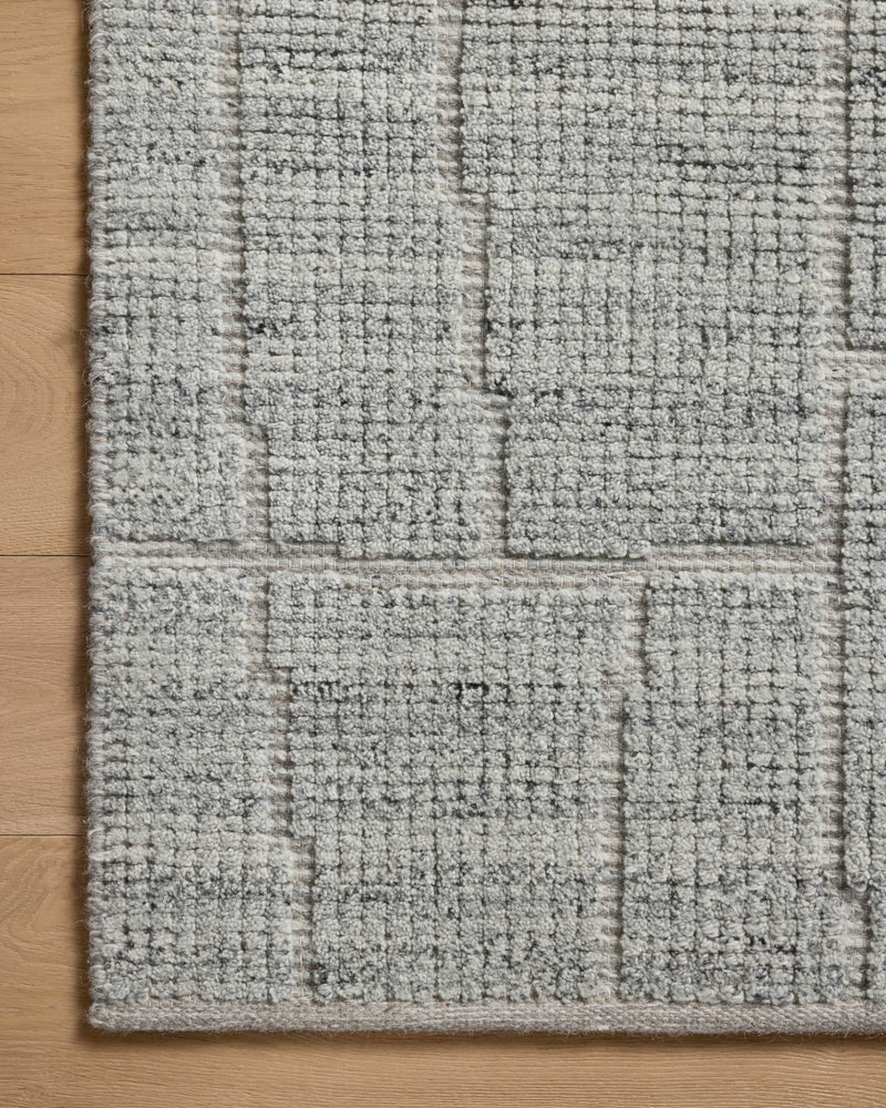 Loloi Asha Sky 18" x 18" Sample Rug Blue sample Hand-Loomed Wool/Cotton