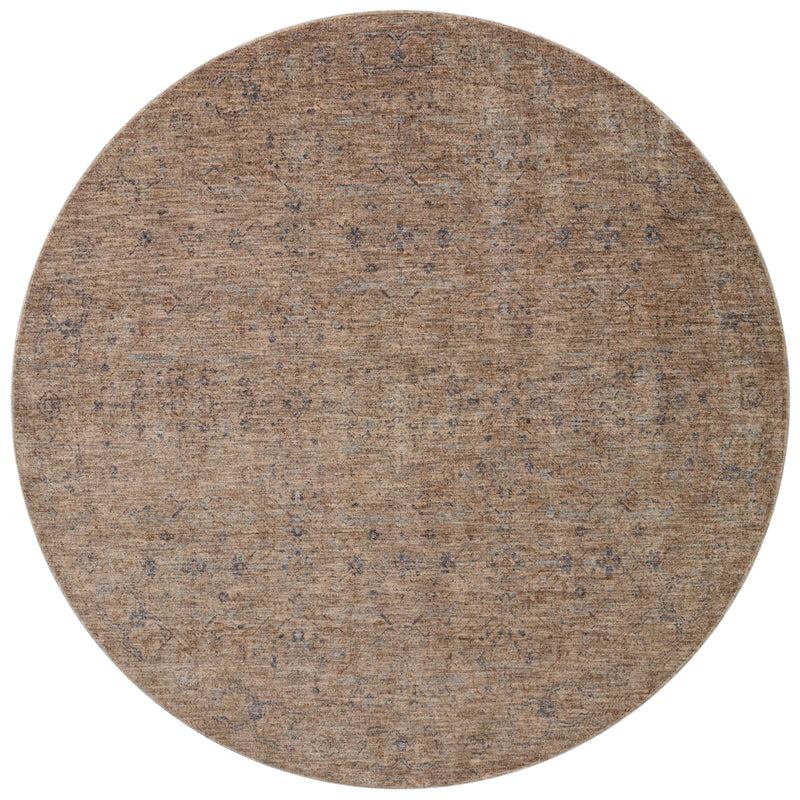 Angela Rose x Loloi Blake Taupe / Blue 2'-0" x 3'-0" Accent Rug Beige Accent Power-Loomed Polyester