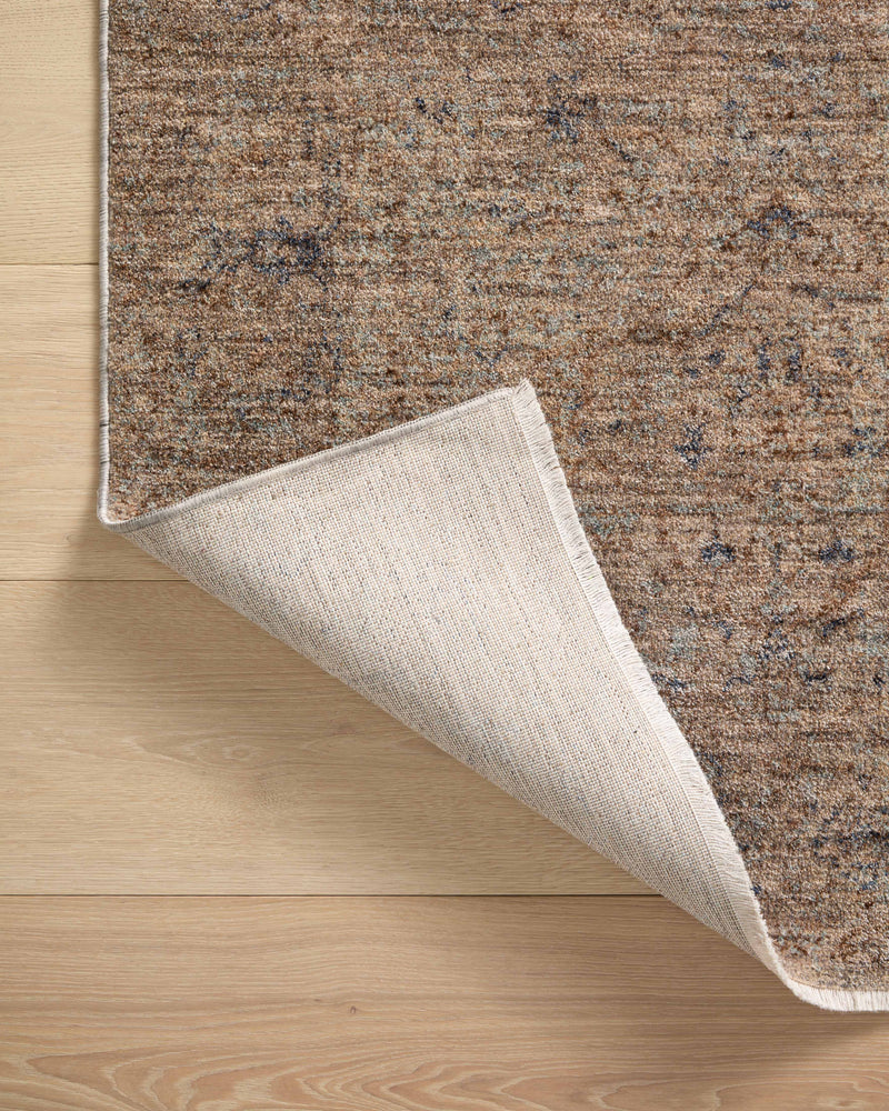 Angela Rose x Loloi Blake Taupe / Blue 2'-0" x 3'-0" Accent Rug Beige Accent Power-Loomed Polyester