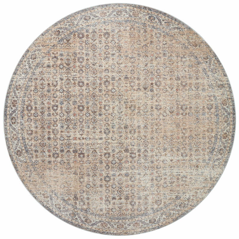 Angela Rose x Loloi Blake Beige / Denim 2'-0" x 3'-0" Accent Rug Beige Accent Power-Loomed Polyester