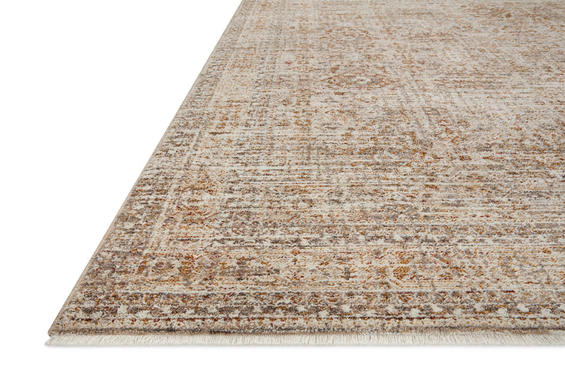 Angela Rose x Loloi Blake Oatmeal / Spice 2'-0" x 3'-0" Accent Rug Beige Accent Power-Loomed Polyester