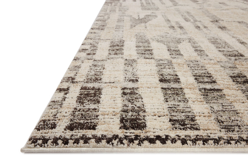 Jeremiah Brent x Loloi Bleecker Beige / Stone 18" x 18" Sample Rug Beige sample Power-Loomed Polyester