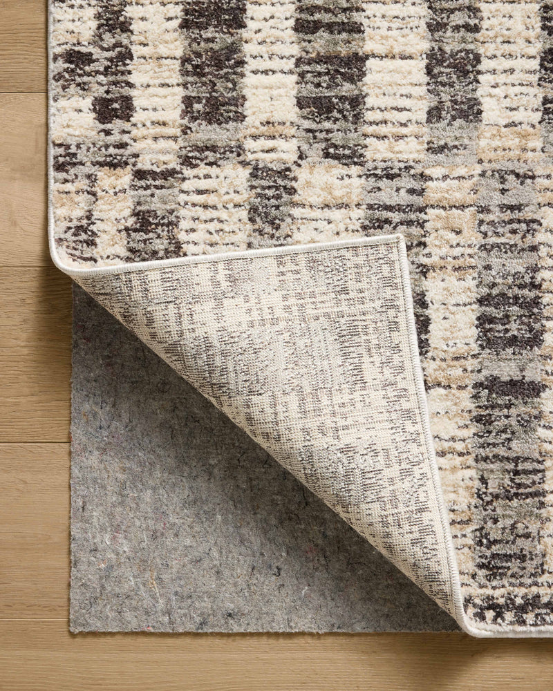 Jeremiah Brent x Loloi Bleecker Beige / Stone 18" x 18" Sample Rug Beige sample Power-Loomed Polyester