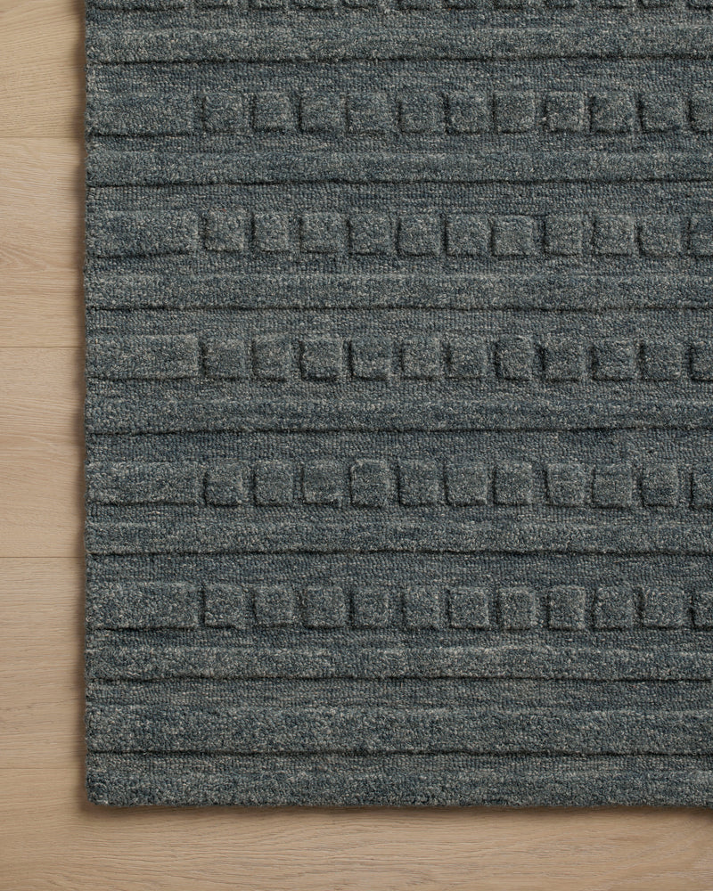 Chris Loves Julia x Loloi Bradley Teal 2'-3" x 3'-9" Accent Rug Blue Accent Hand-Tufted Wool