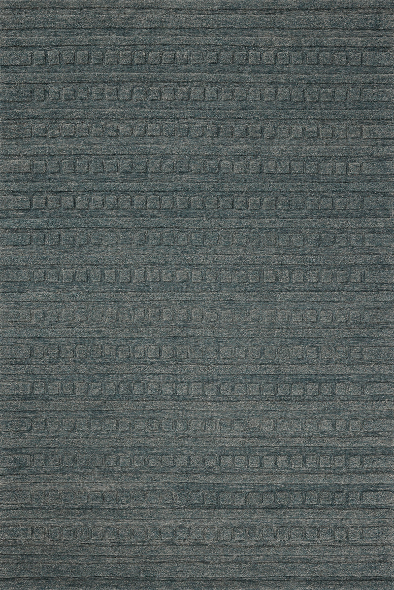 Chris Loves Julia x Loloi Bradley Teal 2'-3" x 3'-9" Accent Rug Blue Accent Hand-Tufted Wool
