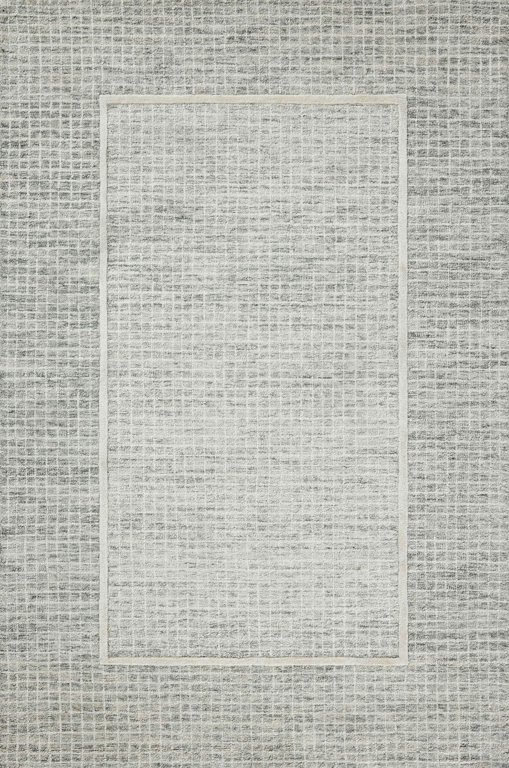 Chris Loves Julia x Loloi Briggs Mist / Ivory 2'-0" x 5'-0" Accent Rug Beige Accent Hand-Tufted Wool