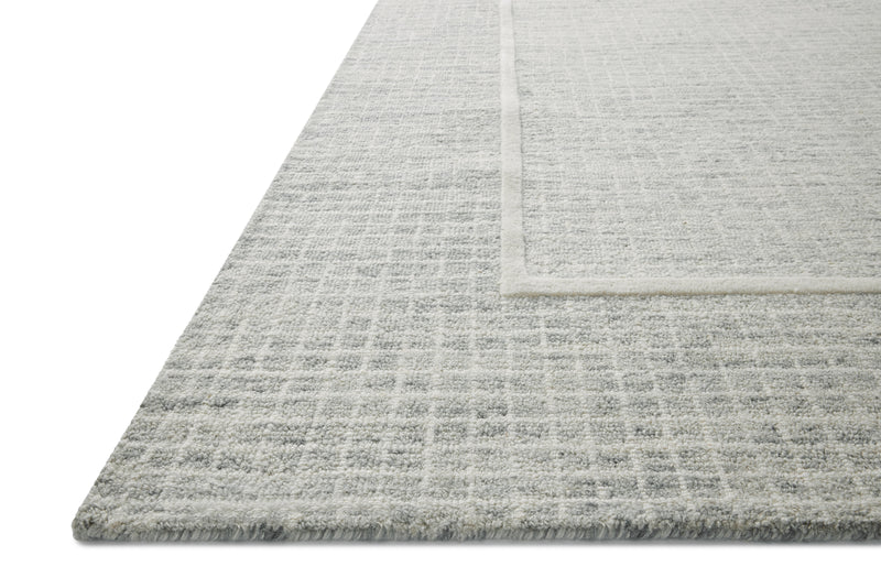 Chris Loves Julia x Loloi Briggs Mist / Ivory 2'-0" x 5'-0" Accent Rug Beige Accent Hand-Tufted Wool