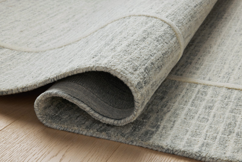 Chris Loves Julia x Loloi Briggs Mist / Ivory 2'-0" x 5'-0" Accent Rug Beige Accent Hand-Tufted Wool