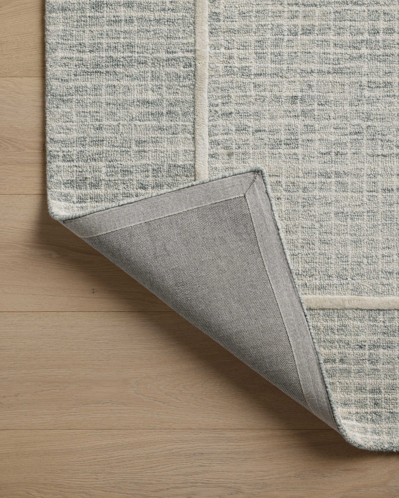Chris Loves Julia x Loloi Briggs Mist / Ivory 2'-0" x 5'-0" Accent Rug Beige Accent Hand-Tufted Wool