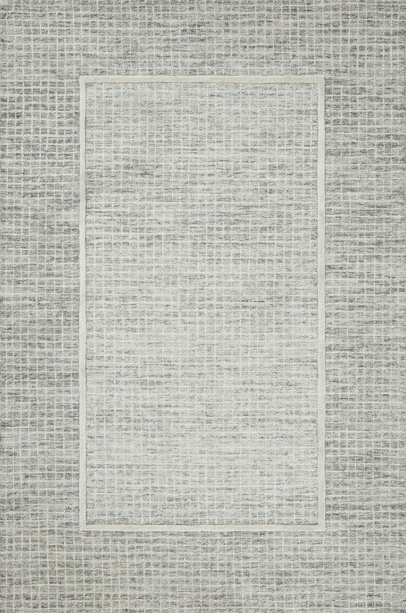 Chris Loves Julia x Loloi Briggs Mist / Ivory 2'-0" x 5'-0" Accent Rug Beige Accent Hand-Tufted Wool