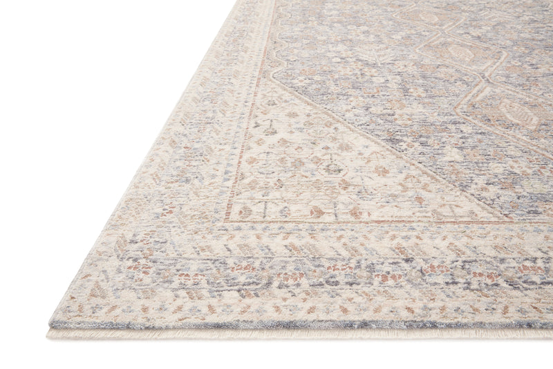 Magnolia Home by Joanna Gaines x Loloi Carlisle Collection Rug in Blue / Ivory Blue sample Power-Loomed Polyester/Viscose