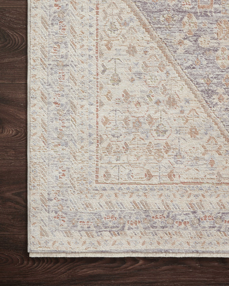 Magnolia Home by Joanna Gaines x Loloi Carlisle Collection Rug in Blue / Ivory Blue sample Power-Loomed Polyester/Viscose