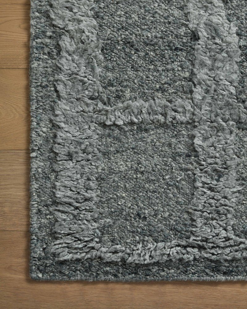 Cassian Collection Wool/Cotton Rug in Denim Blue sample Hand-Woven Wool/Cotton