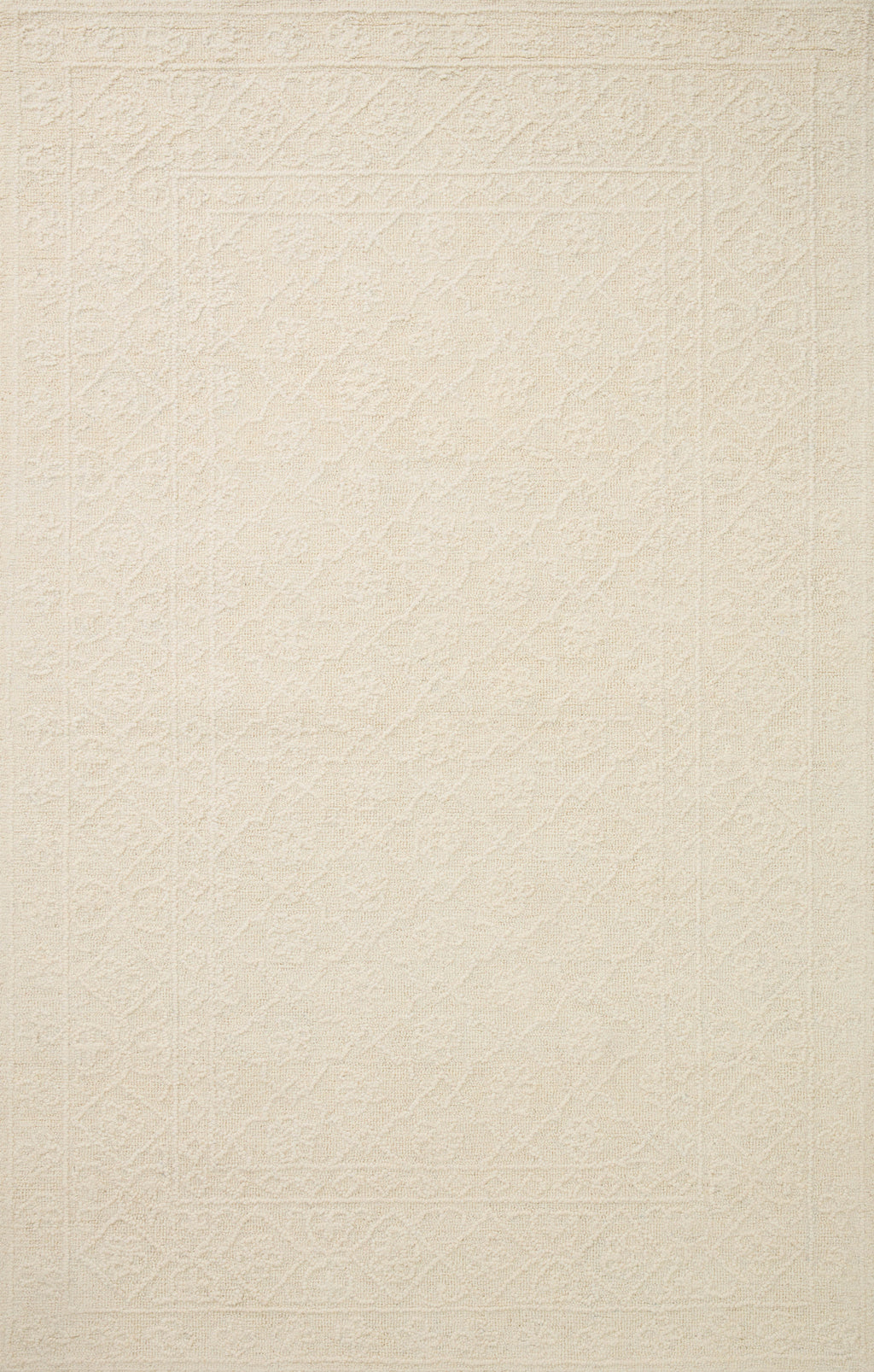 Loloi Cecelia Ivory 2'-3" x 3'-9" Accent Rug Ivory Accent Hand-Tufted Wool