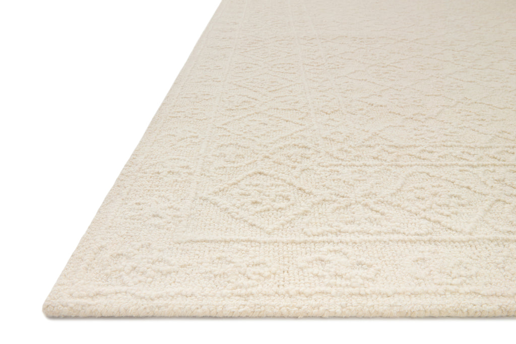 Loloi Cecelia Ivory 2'-3" x 3'-9" Accent Rug Ivory Accent Hand-Tufted Wool