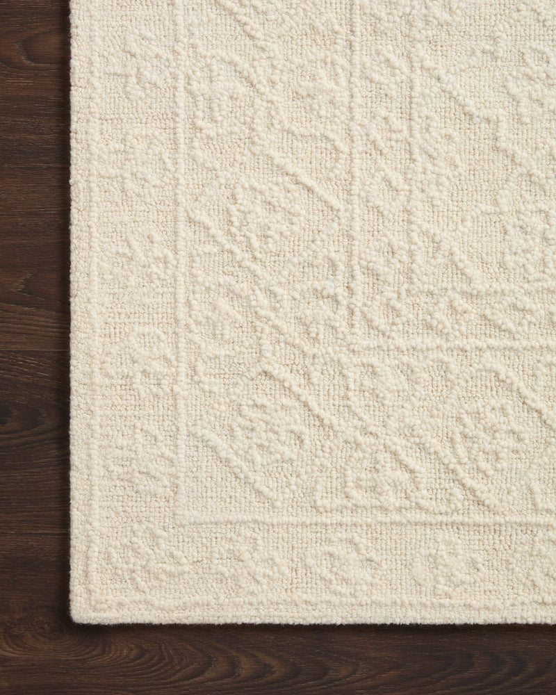 Loloi Cecelia Ivory 2'-3" x 3'-9" Accent Rug Ivory Accent Hand-Tufted Wool