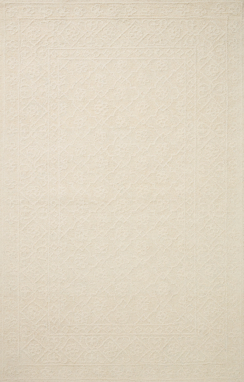 Loloi Cecelia Ivory 2'-3" x 3'-9" Accent Rug Ivory Accent Hand-Tufted Wool