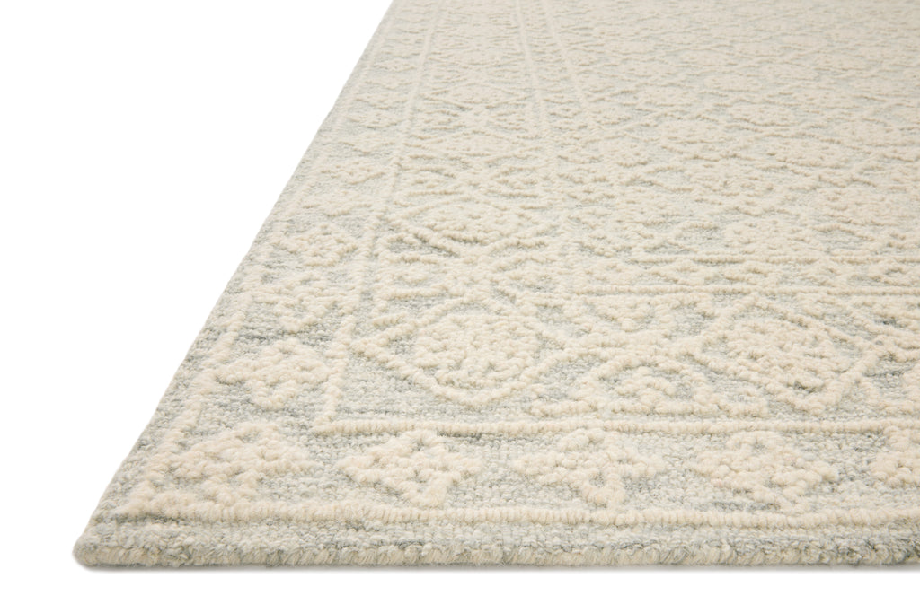 Loloi Cecelia Mist / Ivory 2'-3" x 3'-9" Accent Rug Beige Accent Hand-Tufted Wool