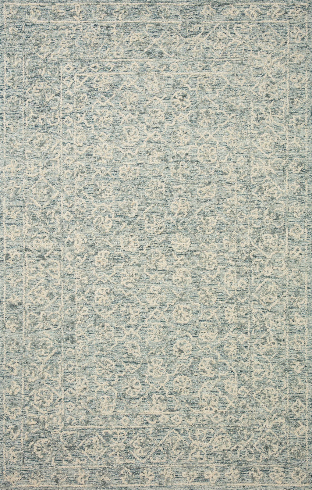 Loloi Cecelia Ocean / Ivory 2'-3" x 3'-9" Accent Rug Blue Accent Hand-Tufted Wool