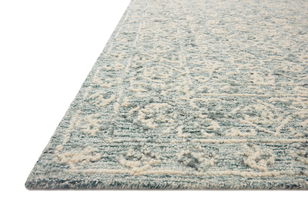Loloi Cecelia Ocean / Ivory 2'-3" x 3'-9" Accent Rug Blue Accent Hand-Tufted Wool