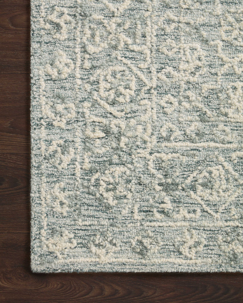 Loloi Cecelia Ocean / Ivory 2'-3" x 3'-9" Accent Rug Blue Accent Hand-Tufted Wool