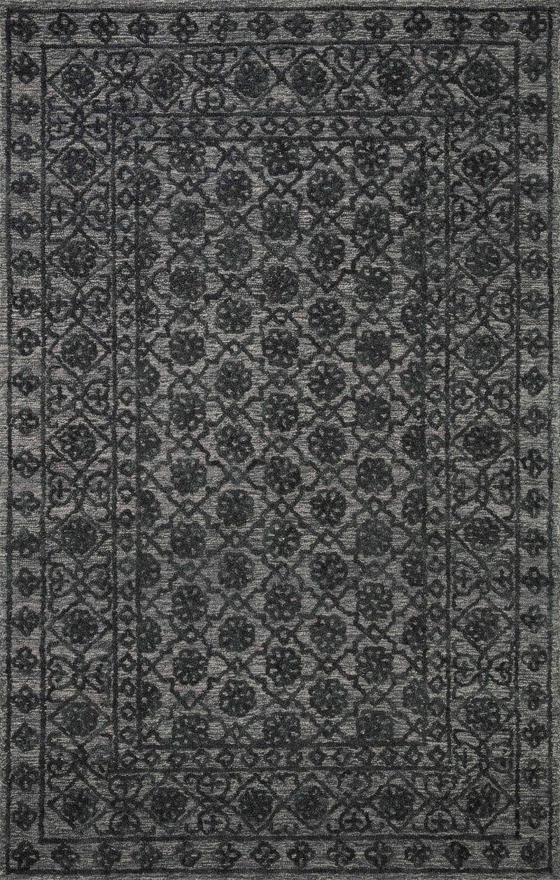 Loloi Cecelia Smoke / Dk. Grey 2'-3" x 3'-9" Accent Rug Gray Accent Hand-Tufted Wool