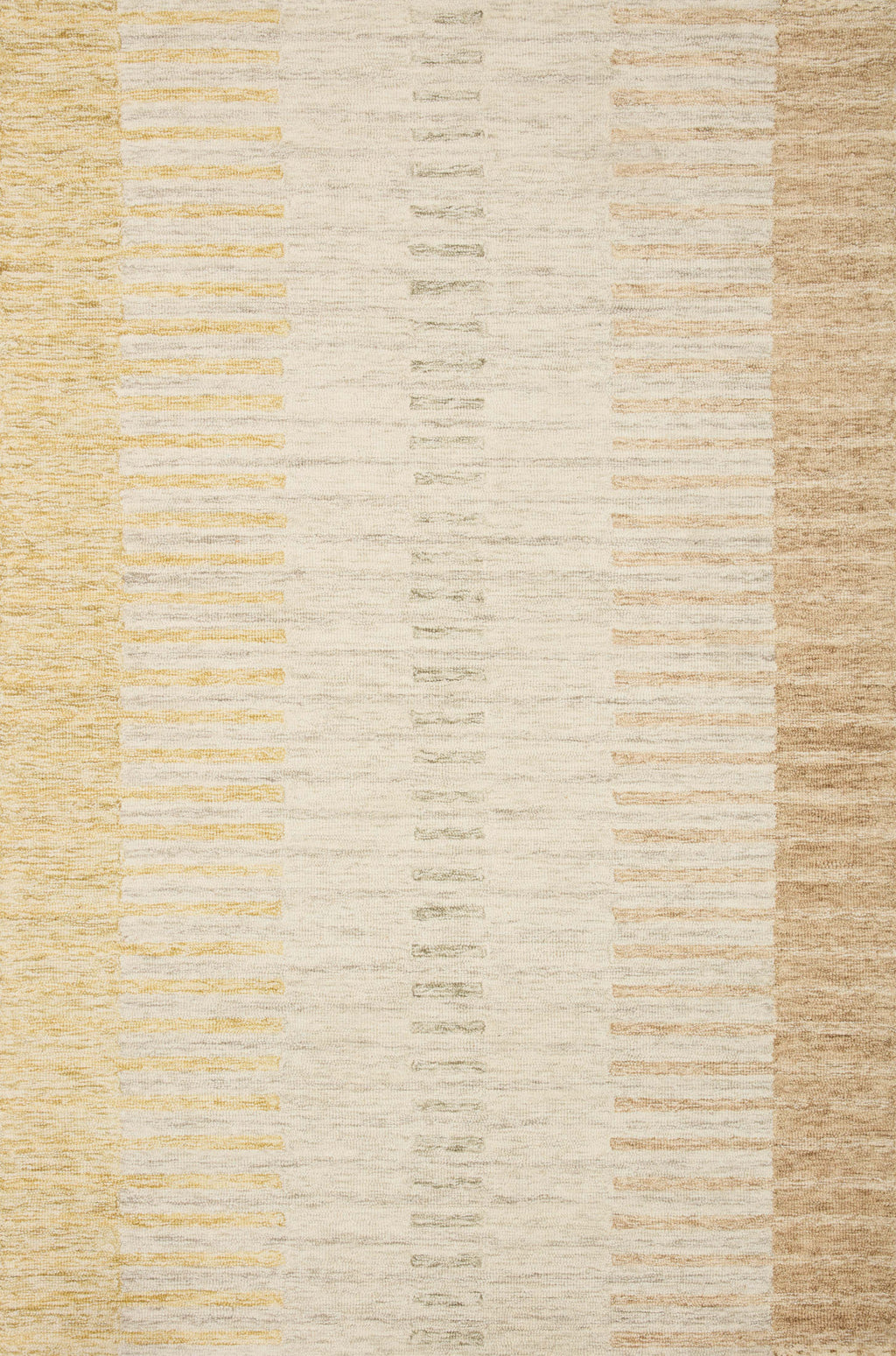 Chris Loves Julia x LoloiChris Dove / Santa Fe 2'-0" x 5'-0" Accent Rug Brown Accent Hand-Tufted Wool