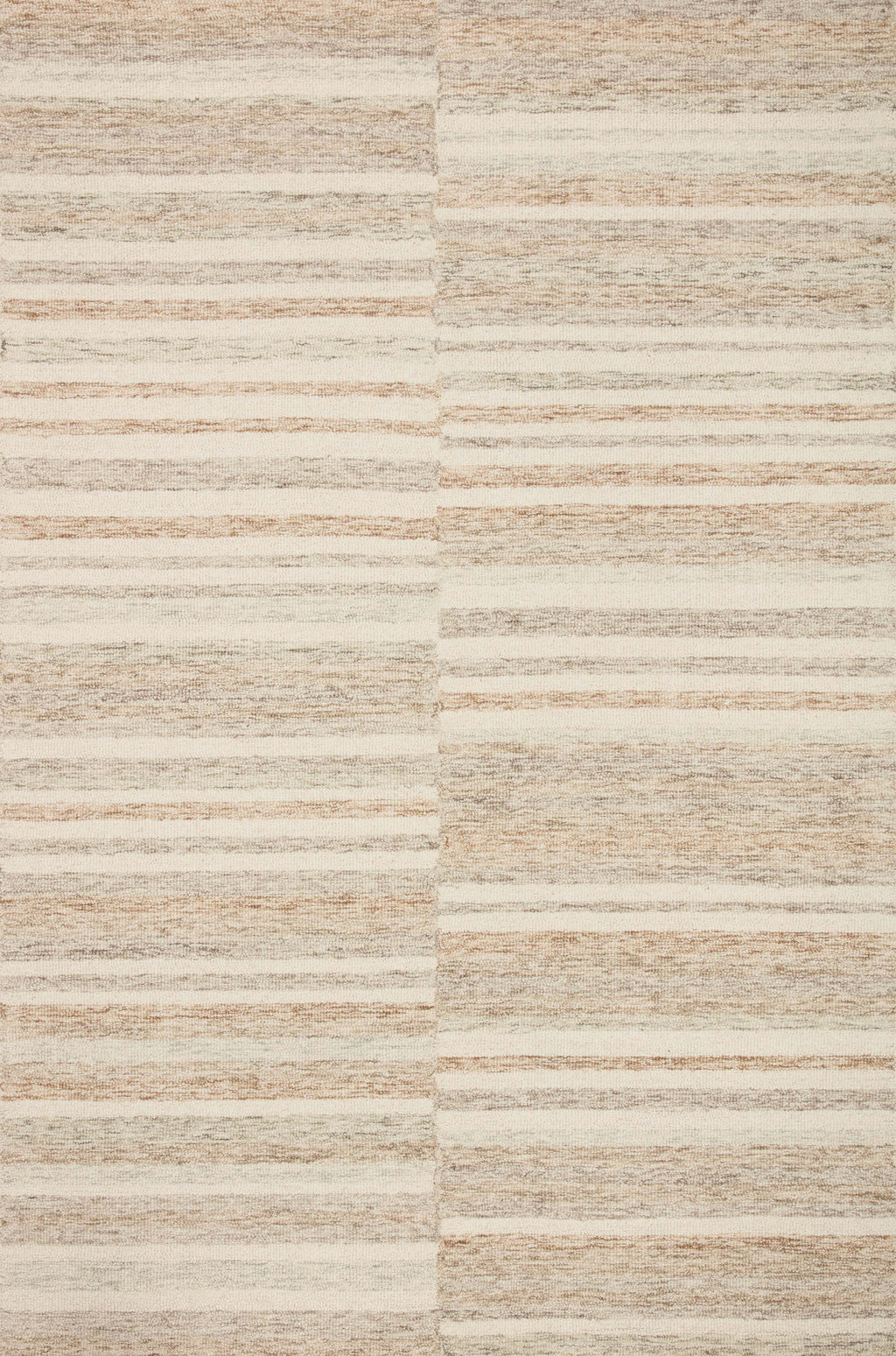 Chris Loves Julia x LoloiChris Ivory / Clay 2'-0" x 5'-0" Accent Rug Ivory Accent Hand-Tufted Wool