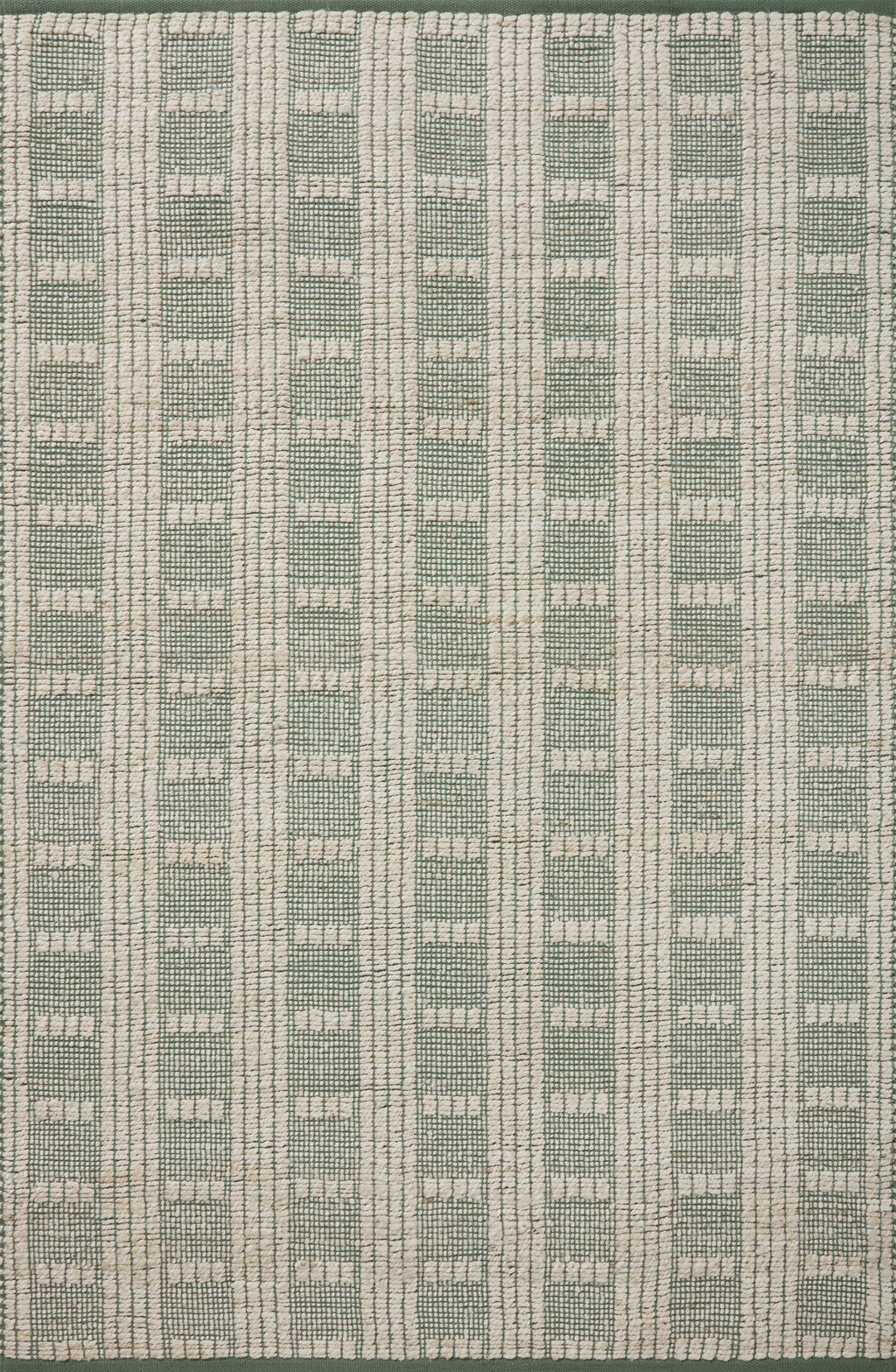 Angela Rose x Loloi Colton Ivory / Sage 2'-0" x 3'-0" Accent Rug Ivory Accent Hand-Woven Jute/Cotton