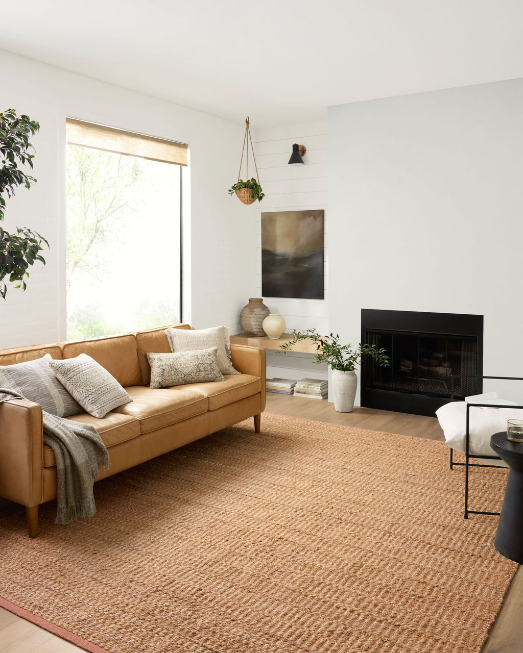 Angela Rose x Loloi Colton Natural / Clay 2'-0" x 3'-0" Accent Rug Beige Accent Hand-Woven Jute/Cotton