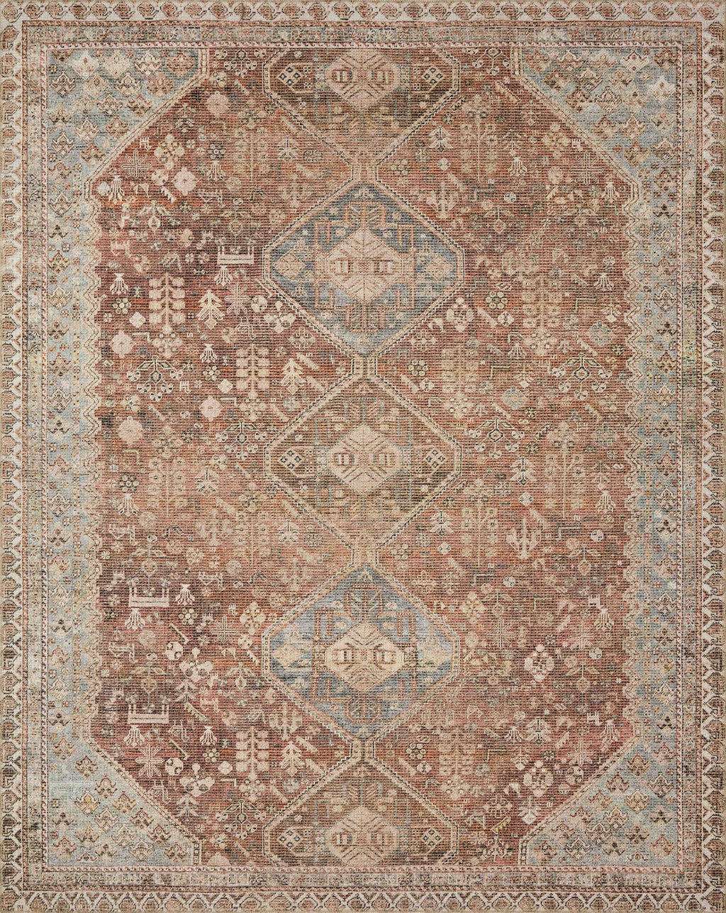 Deven Collection Rug in SPICE / SKY