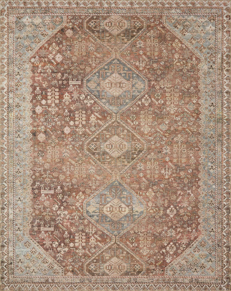 Deven Collection Rug in SPICE / SKY