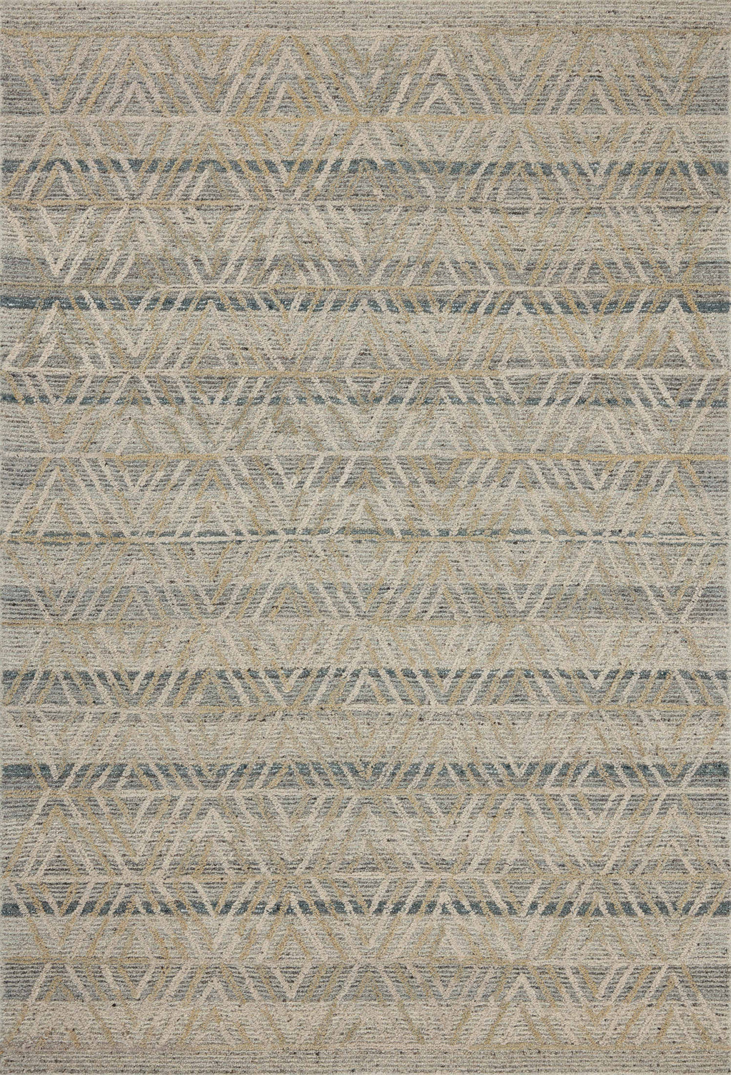 Loloi Elias Fog / Natural 2'-3" x 3'-9" Accent Rug Beige Accent Hand-Tufted Wool
