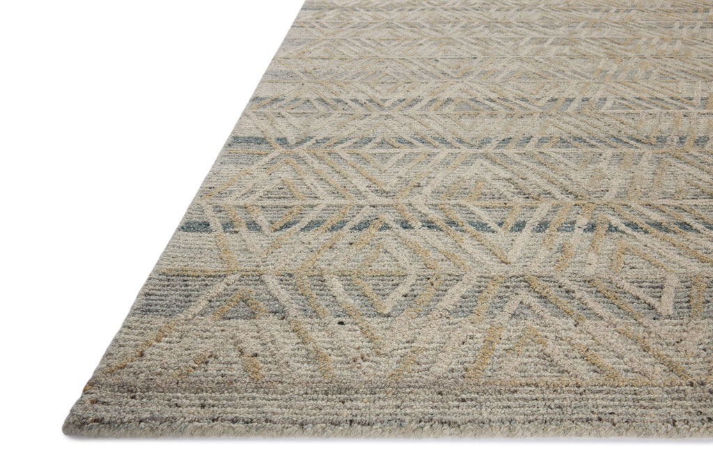 Loloi Elias Fog / Natural 2'-3" x 3'-9" Accent Rug Beige Accent Hand-Tufted Wool
